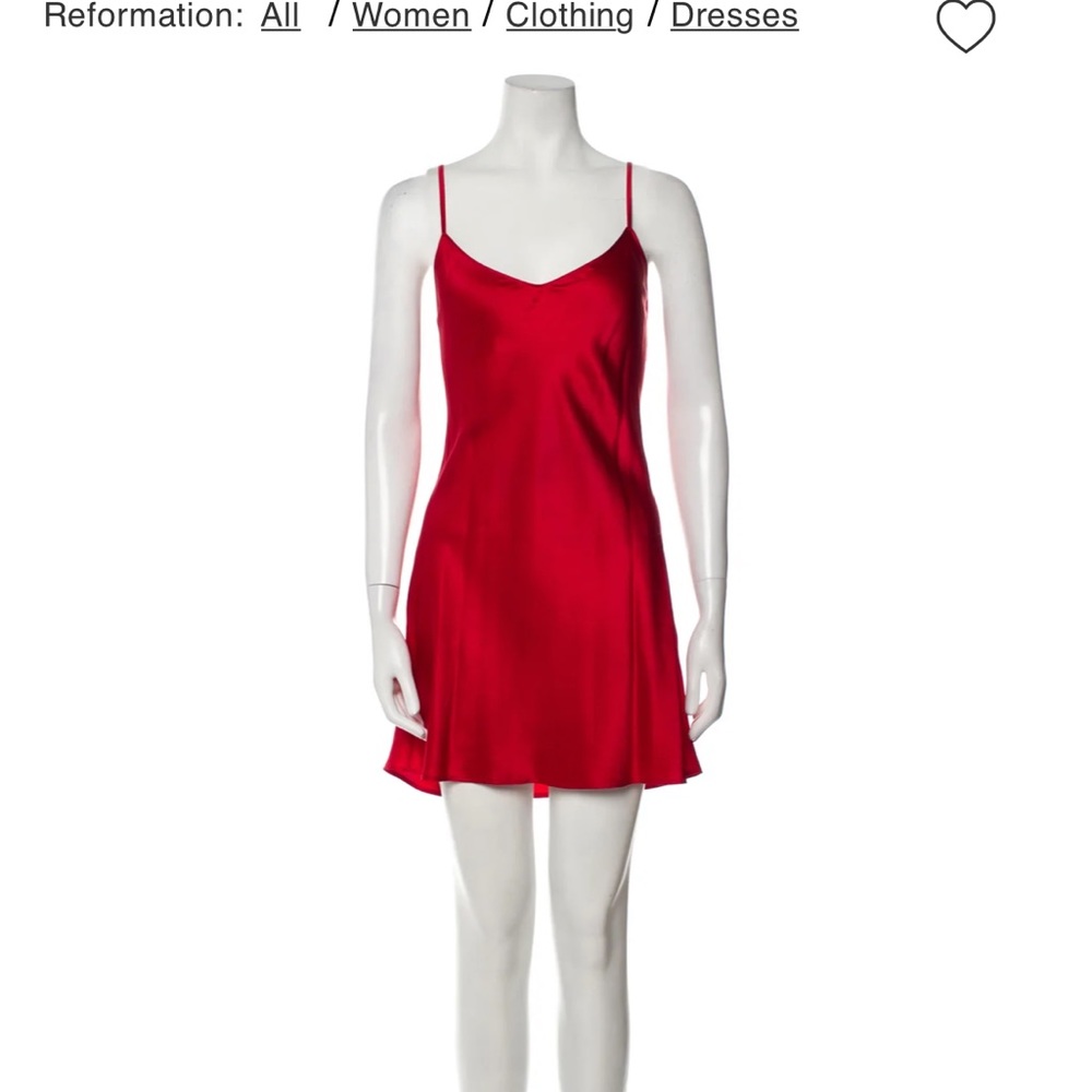 Reformation silk slip dress